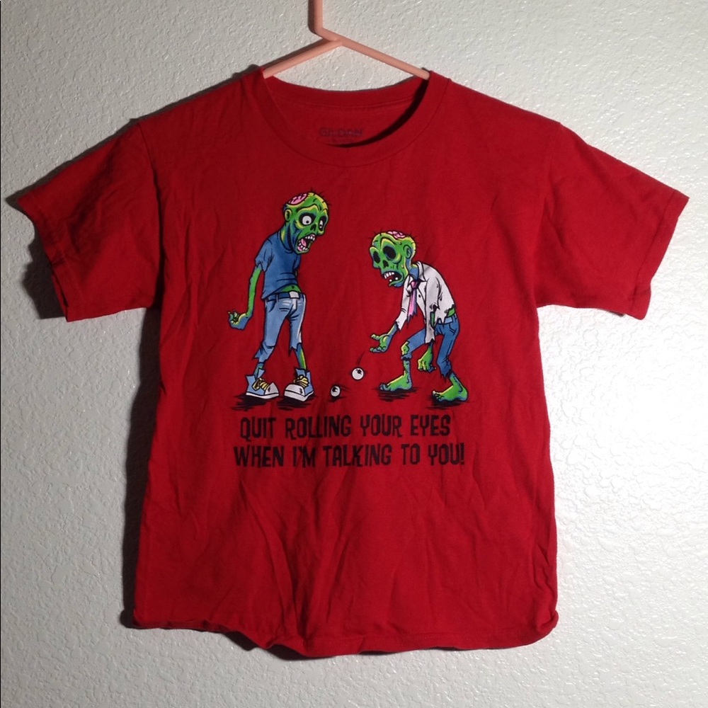 Boy's Gildan Zombies SS T-Shirt (L)
